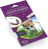 koolfilter 16 x 8 cm mesh zwart 3 stuks