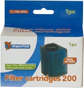 filtercassette Aqua-Flow 200 Easy Click 11 cm zwart