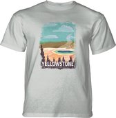 T-shirt Yellowstone Poster White