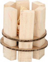 aanmaakhout 7,5 x 8 cm hout blank