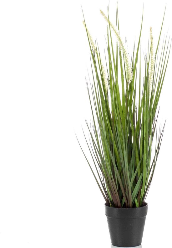 Kunstplant groen gras sprieten 53 cm - Grasplanten/kunstplanten voor binnen gebruik