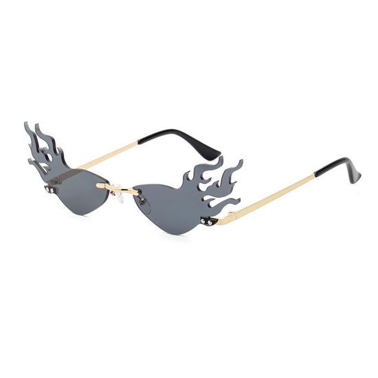 Flames lunettes de soleil festival - fast planga - UV400 - lunettes de soleil - hommes - femmes - verres noirs