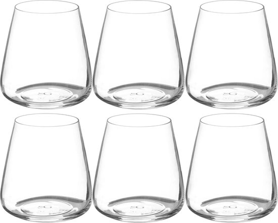 Set van 12x stuks tumbler glazen Selenga 430 ml van glas - Drinkglazen - Waterglazen