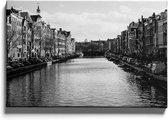 Walljar - Grachten Van Amsterdam - Muurdecoratie - Canvas schilderij