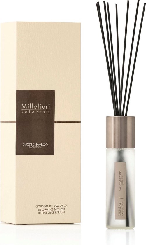Millefiori Milano Selected Geurstokjes 100 ml - Smoked Bamboo