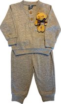 Baby kledingset met knuffel, 18 maanden, maat 86 cm, grijs