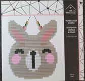 Knoop je eigen Decoratie hanger konijn, Smyrna, 19 x 24 cm, voorgedrukt