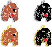 Dali's Pet Cocker Aanpasbare ID-tags voor huisdieren Gegraveerd Hondenpenning