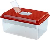 faunabox Geo Flat 35,6 x 23,4 cm 4 liter rood