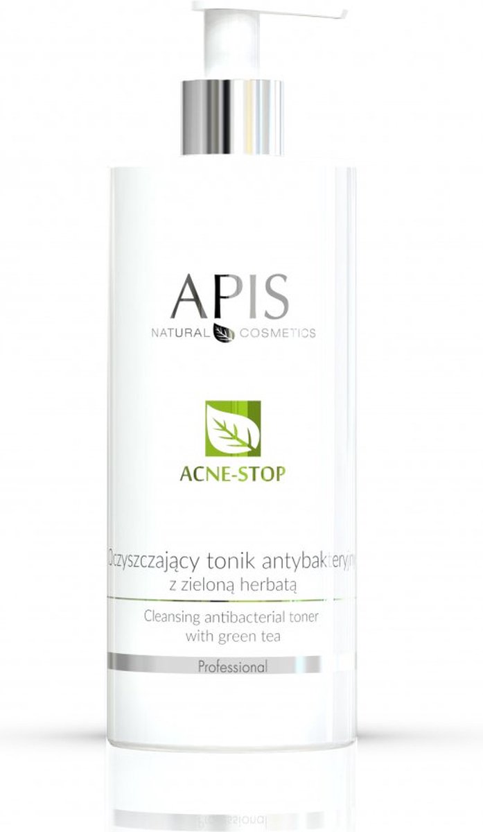 APIS_Acne-Stop Cleansing Antibacterial Toner oczyszczaj?cy tonik antybakteryjny z zielon? herbat? 500ml