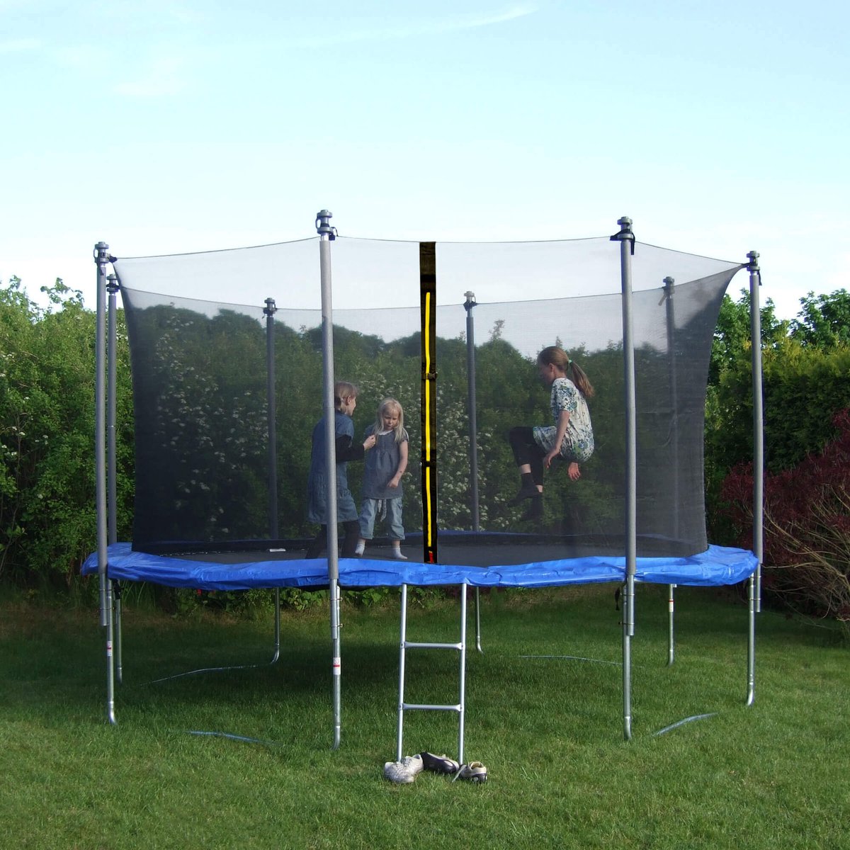 Springos Veiligheidsnet Trampoline | Trampoline Net | Geschikt voor 8 Palen | Ø 366 cm | Zwart – foto 4