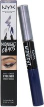 NYX Midnight Chaos Dual Ended Eyeliner - Purple/Mirror Image