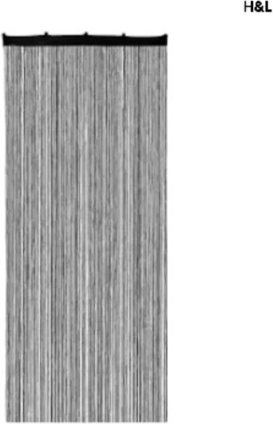 gewoon pauze Vaardig Deurgordijn spaghetti - vliegengordijn - zwart - 90 x 200 cm | bol.com