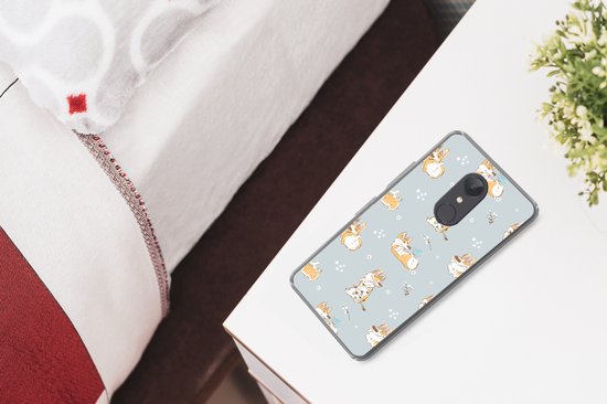 Coque Xiaomi Redmi 5 - Motif - Chien - Corgi - Garçons - Filles - Enfants - Kids - Coque de téléphone en Siliconen