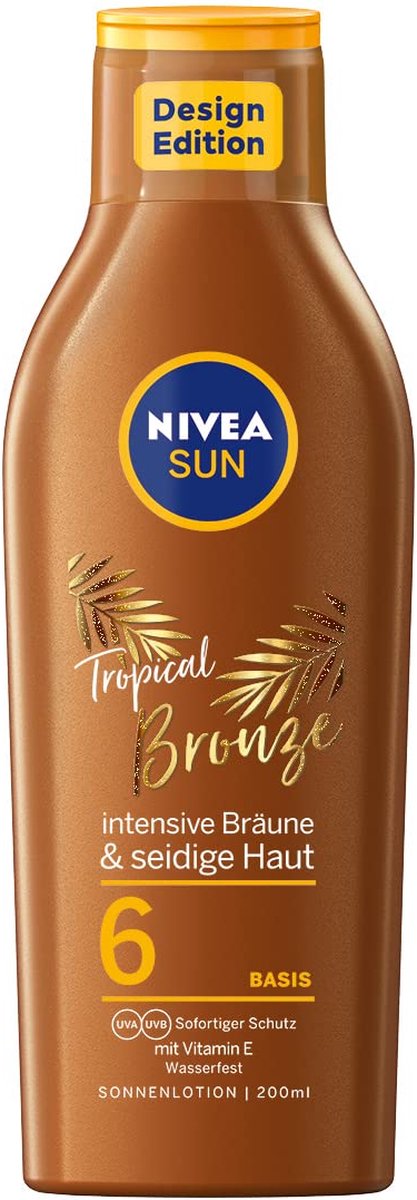 Nivea Sun Zonnemelk tropisch bronze SPF 6, 200 ml