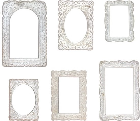 Idea-ology Tim Holtz - Baseboard Frames Lace - 6pcs (TH93786)