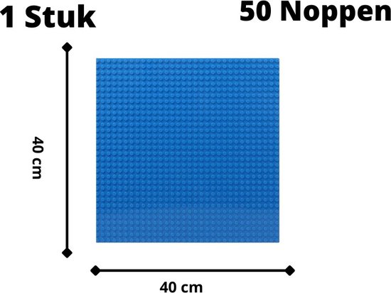 Extra Groot Bouwplaat geschikt voor LEGO- 50 x 50 noppen - 40 cm x 40cm-  Grote... | bol.com