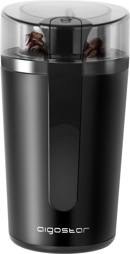 Aigostar Natural 30RRJ Elektronische Koffiemolen zwart