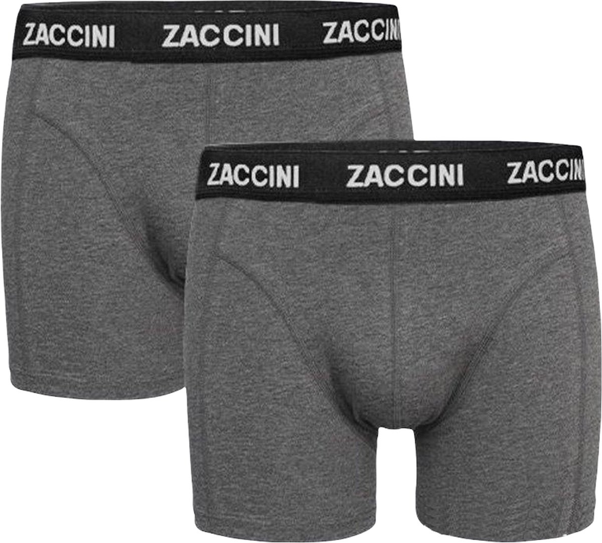 Zaccini - 2-Pack Boxershorts - Donker Grijs