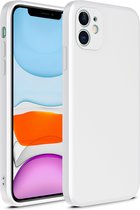 Smartphonica iPhone 11 Pro Max siliconen hoesje met zachte binnenkant - Wit / Back Cover geschikt voor Apple iPhone 11 Pro Max