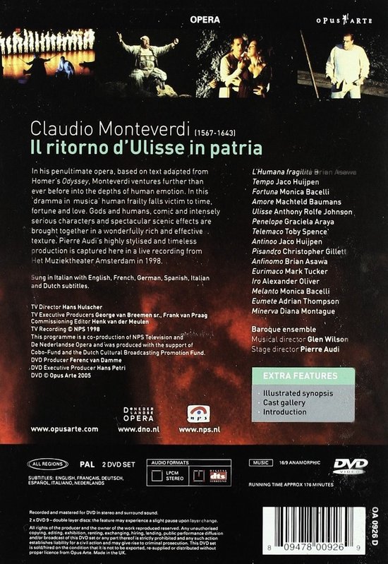 Rolfe Johnson/Araya/De Nederlandse - Il Ritorno D Ulisse In Patria