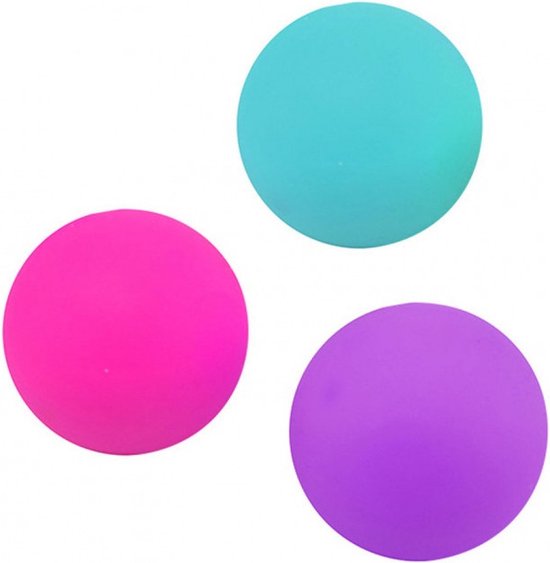 EverToys Squeeze Ball - 3x pièces - Balle anti-stress - Fidget Toys - Pop  it Ball 