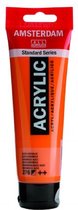 Peinture acrylique - #276 Oranje azoïque - Amsterdam - 120 ml