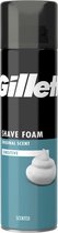 Gillette Basic Gevoelige Huid Scheerschuim Mannen - 6x200ml Voordeelverpakking