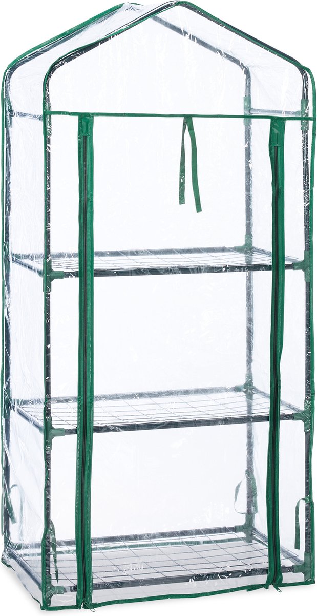 kweekkas balkon - 3 etages - 128 x 60 x 40 cm - buiten - plantenkas – foto 7