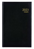 Brepols Agenda 2023 • SATURNUS LUXE • LIMA • 13,3 x 20,8 cm • Zwart • 1d/1p