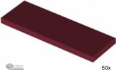 LEGO Tegel 2x6, 69729 Donkerrood 50 stuks