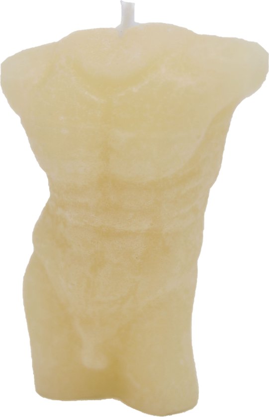 CATCHLESS DESIGN - Geurkaars torso man - Ivoor/wit - 11 cm