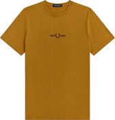 Fred Perry - T-Shirt M2706 Caramel Bruin - Maat XL - Modern-fit
