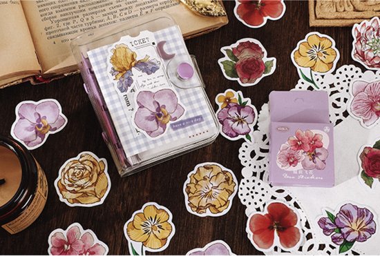 Bullet Journal Stickers – Planner Agenda Stickers – 46 Stuks – Bloemen – Flora – Botanisch – Scrapbook stickers – Bujo stickers – Stickervellen – Stickers volwassenen en kinderen