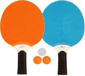 Get & Go Outdoor Tafeltennisset - Blauw/Oranje/Lichtgrijs
