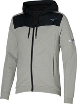 Mizuno Athletic Sweat Jacket - sportvest - grijs - maat L