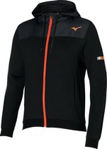 Mizuno Athletic Sweat Jacket - sportvest - zwart - maat L