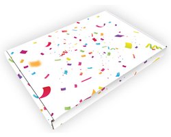 Brievenbusdoos Feest snippers A4, Feestverpakking, Bedrukt, brievenbusdoos A4, cadeauverpakking doosje, 299x213x28mm, Brievenbus cadeau, Brievenbusdoosje.nl, Bedrukte doos, Feestartikelen, Brievenbus cadeau, Feestverpakking, Feestdoos,