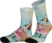 Colorcool Dames Sokken | Birdie Unique Patterned Socks | Bamboe  | 36-40 | Normale boord - Naadloos - Geen Padding