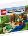foto van LEGO Minecraft 30432 - Strand met Schildpad (polybag)