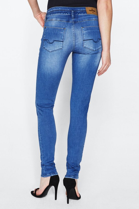 Tripper Lima Dames Skinny Fit Jeans Blauw - Maat W29 X L30 | bol.com
