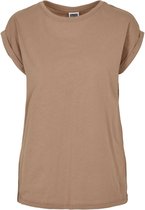 Urban Classics Dames Tshirt -4XL- Extended Shoulder Creme