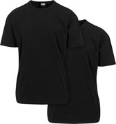 Urban Classics Heren Tshirt -S- Oversized 2-Pack Zwart
