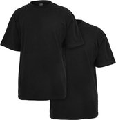 Urban Classics Heren Tshirt -S- Tall 2-Pack Zwart