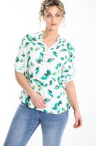 Cassis Dames Tuniek met bladmotief - Tuniek - Maat 46