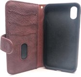 Furlo - Iphone X Wallet case - hoesje met portomonnee - wallet book scratch resistant - Bordeau Rood