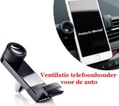 2-Stuks Ventilatie Telefoonhouder Voor de Auto in Zwart en Wit Kleuren