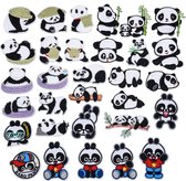 Schattige Panda's Series - 31 delige set -stof & strijk applicatie