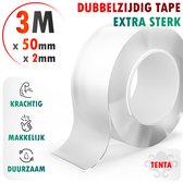 TENTA® Dubbelzijdig Tape Extra Sterk - 3m x 50mm x 2mm