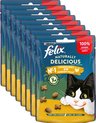 Felix Naturally Delicious - Kattensnacks - Kip & Catnip - 8 x 50 g